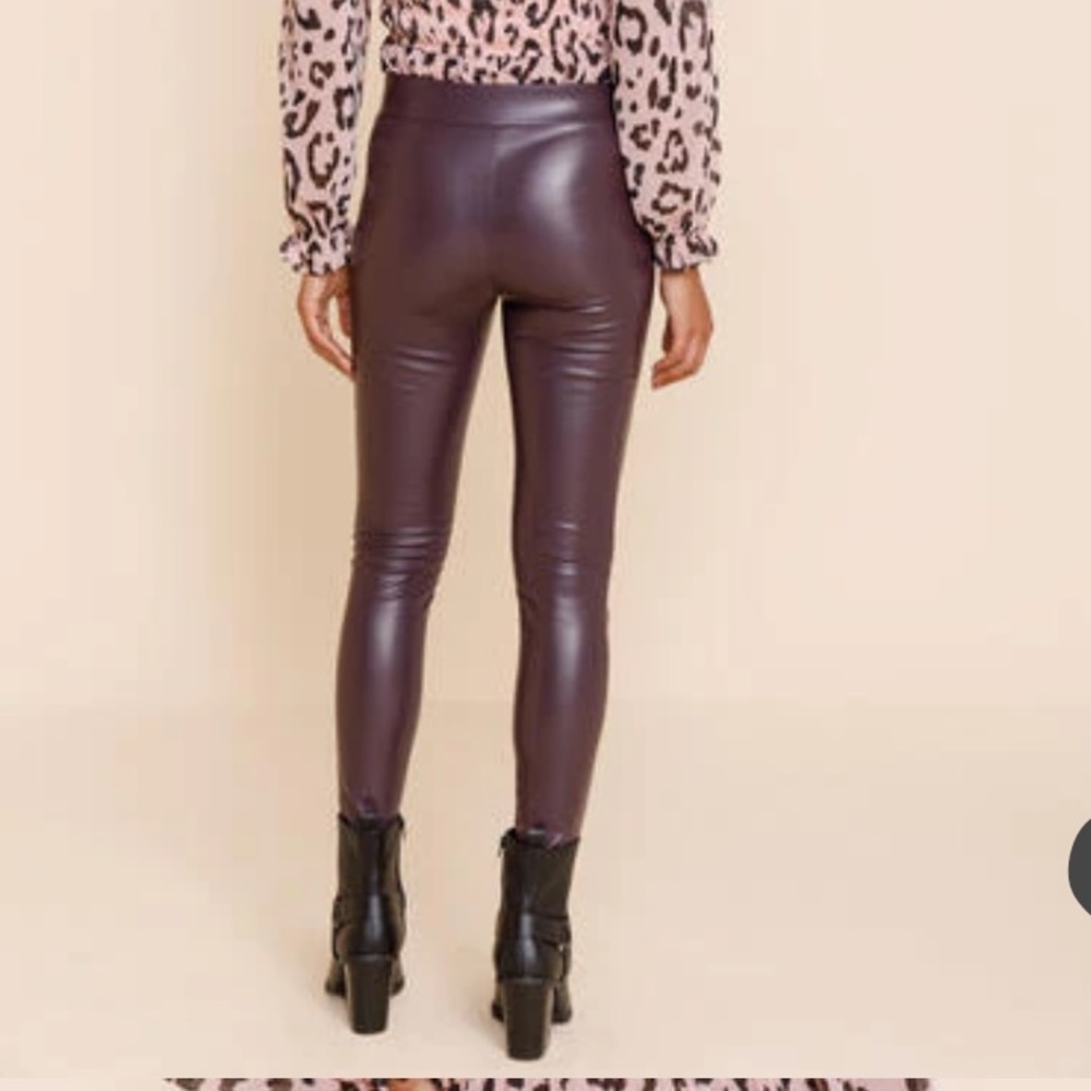Evan Faux Leather Leggings 2X